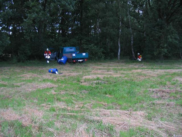 Gefahrgutübung - PKW Unfall zwischen Bode und Brockhöfe - Gefahrgutübung - PKW Unfall zwischen Bode und Brockhöfe -