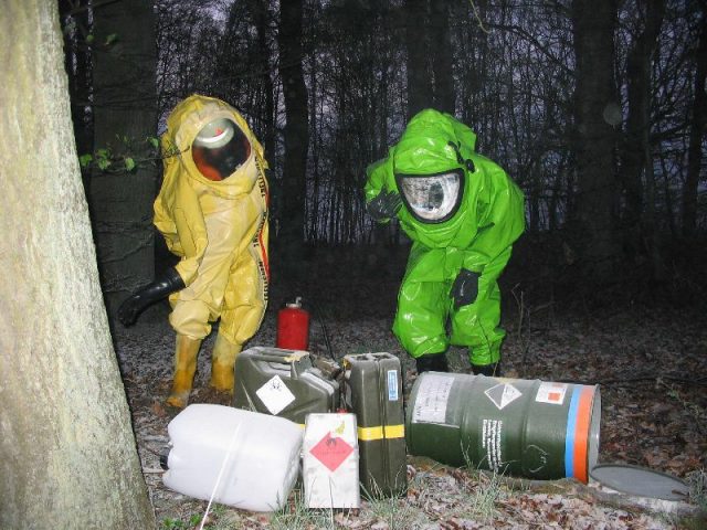 Gefahrgutübung in Wriedel