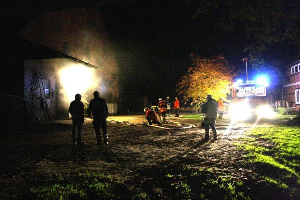 Alarmübung auf dem Hof von der Ohe in Schatensen