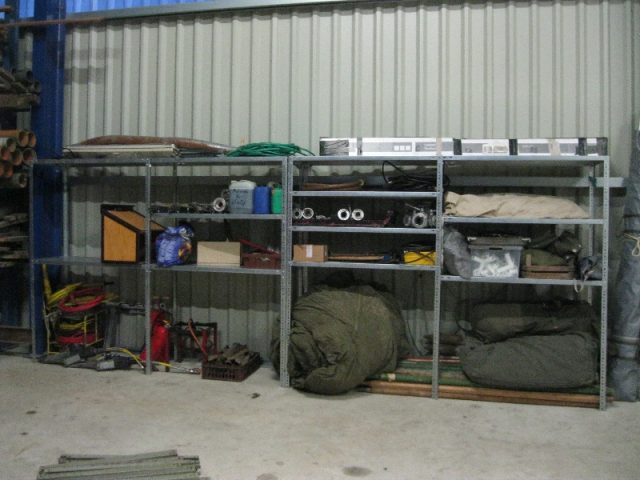 Umzug in das vorübergehende Gerätehaus Umzug in das vorübergehende Gerätehaus