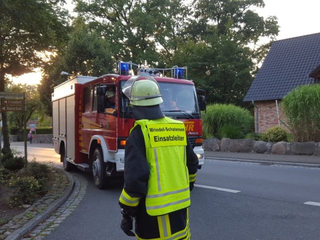 Einsatzübung in Wriedel am 31.08.2015