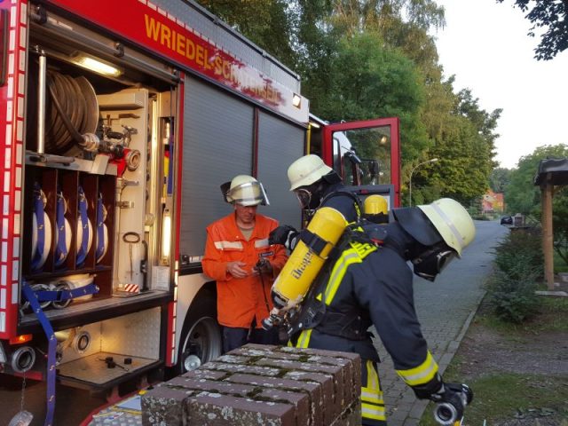 Einsatzübung in Wriedel am 31.08.2015