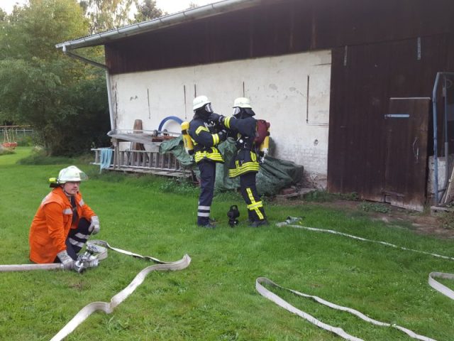Einsatzübung in Wriedel am 31.08.2015