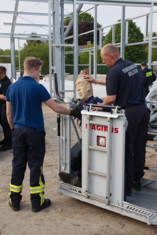 Absturzsicherung über am Baukran in Wriedel Absturzsicherung über am Baukran in Wriedel
