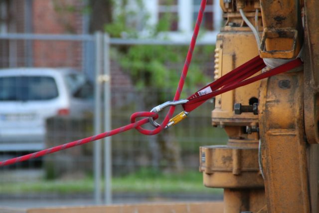 Absturzsicherung über am Baukran in Wriedel Absturzsicherung über am Baukran in Wriedel