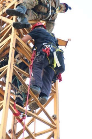 Absturzsicherung über am Baukran in Wriedel Absturzsicherung über am Baukran in Wriedel