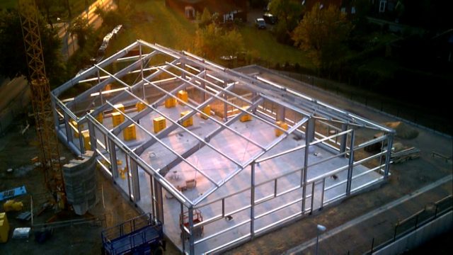 Stahlhallenkonstruktion