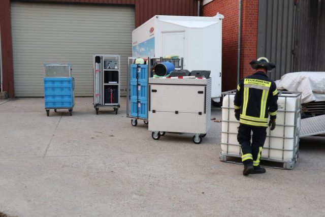 Übung Gefahrgutzug in Brockhöfe Übung Gefahrgutzug in Brockhöfe