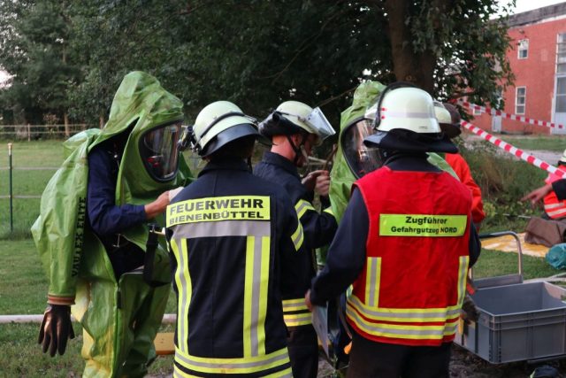 Übung Gefahrgutzug in Brockhöfe Übung Gefahrgutzug in Brockhöfe
