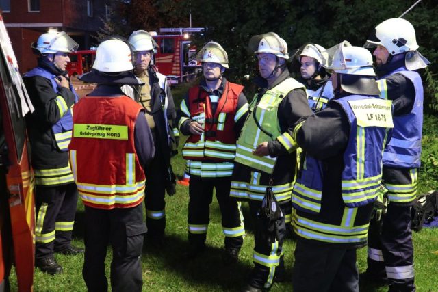 Übung Gefahrgutzug in Brockhöfe Übung Gefahrgutzug in Brockhöfe