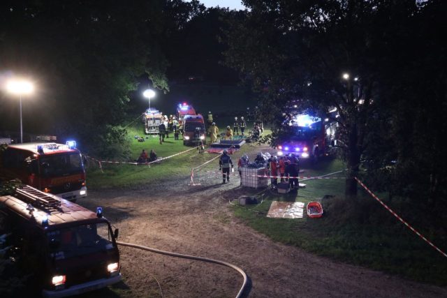 Übung Gefahrgutzug in Brockhöfe Übung Gefahrgutzug in Brockhöfe