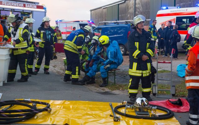 Alarm Übung Gefahrgutzug Nord in Barum Alarm Übung Gefahrgutzug Nord in Barum