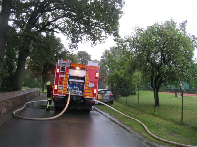 Einsatzübung der II Gruppe beim Tennisclub