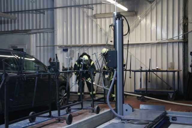 Übung der Ii Gruppe mit der Feuerwehr Munster Übung der Ii Gruppe mit der Feuerwehr Munster